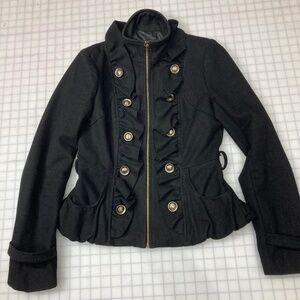 Peplum Jacket with Ruffle Detail by Grass Collection